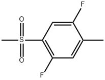 1,4-Difluoro-2-methyl-5-(methylsulfonyl)benzene 结构式