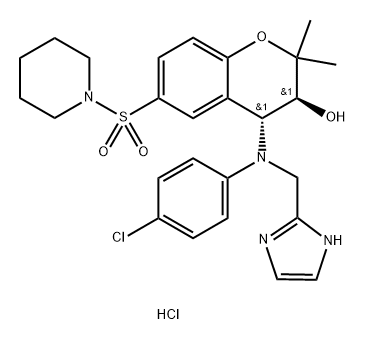 BMS-199264 HYDROCHLORIDE 结构式