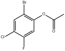 2-Bromo-4-chloro-5-fluorophenyl acetate 结构式