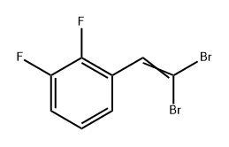 1-(2,2-dibromovinyl)-2,3-difluorobenzene 结构式