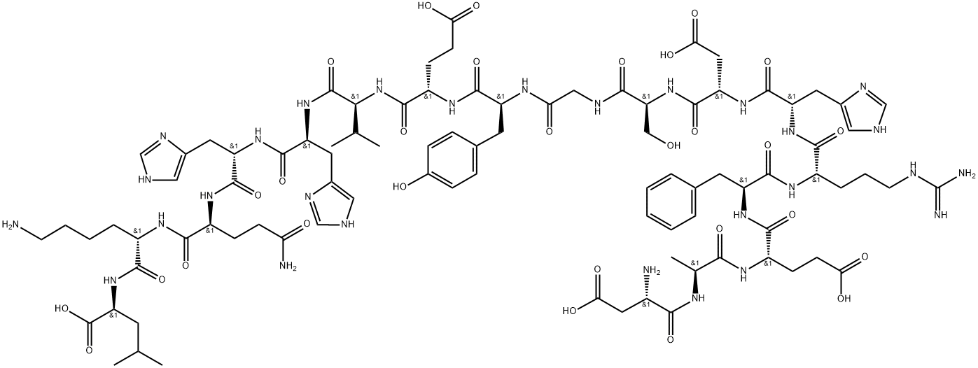 β-Amyloid (1-17) 结构式