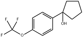 1-(4-(trifluoromethoxy)phenyl)cyclopentanol 结构式