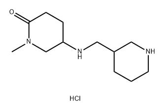 1-methyl-5-{[(piperidin-3-yl)methyl]amino}piperidin-2-one dihydrochloride 结构式