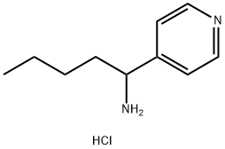 1-(吡啶-4-基)戊-1-胺盐酸盐 结构式