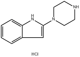 2-(piperazin-1-yl)-1h-indole dihydrochloride 结构式