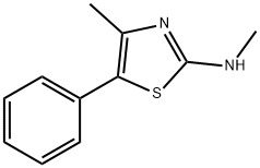N,4-dimethyl-5-phenylthiazol-2-amine 结构式