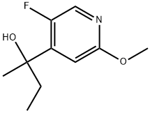 α-Ethyl-5-fluoro-2-methoxy-α-methyl-4-pyridinemethanol 结构式