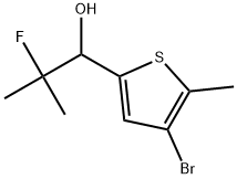 4-Bromo-α-(1-fluoro-1-methylethyl)-5-methyl-2-thiophenemethanol 结构式