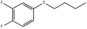 butyl(3,4-difluorophenyl)sulfane 结构式