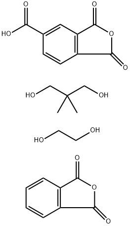 PHTHALICANHYDRIDE/TRIMELLITICANHYDRIDE/GLYCOLSCOPOLYMER 结构式