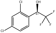 (R)-1-(2,4-二氯苯基)-2,2,2-三氟乙烷-1-醇 结构式