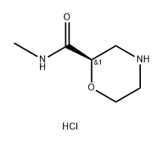 2-Morpholinecarboxamide,N-methyl-,hydrochloride,(2R)- 结构式