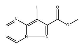 methyl 3-iodopyrazolo[1,5-a]pyrimidine-2-carboxylate 结构式