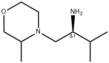 4-Morpholineethanamine, 3-methyl-α-(1-methylethyl)-, (αS)- 结构式