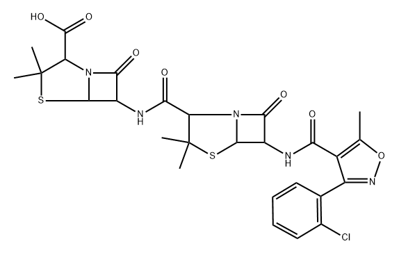 氯西林钠EP杂质E 结构式
