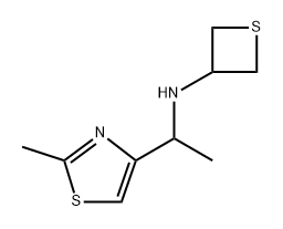 N-[1-(2-methyl-1,3-thiazol-4-yl)ethyl]thietan-3-amine 结构式