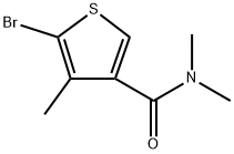 5-Bromo-N,N,4-trimethyl-3-thiophenecarboxamide 结构式