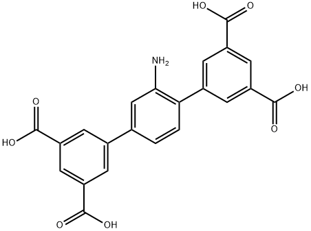 2'-氨基-[1,1':4',1''-三联苯]-3,3'',5,5''-四羧酸 结构式