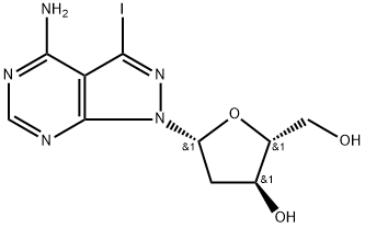 7-碘-8-氮-7-去氮-2'-脱氧腺苷 结构式