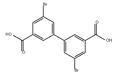 5,5'-二溴-3,3'-联苯二甲酸 结构式