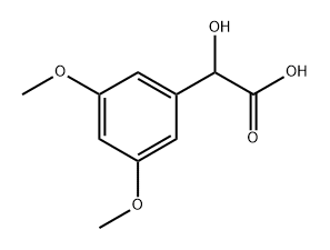 2-(3,5-二甲氧基苯基)-2-羟基乙酸 结构式