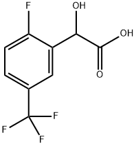 Benzeneacetic acid, 2-fluoro-α-hydroxy-5-(trifluoromethyl)- 结构式