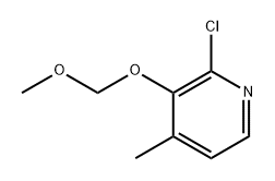 2-Chloro-3-(methoxymethoxy)-4-methylpyridine 结构式