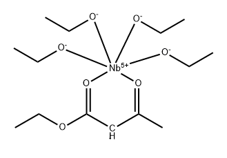 NIOBIUM, TETRAETHOXY(HYDROGEN ACETOACETATO)-, ETHYL ESTER (7CI,8CI) 结构式