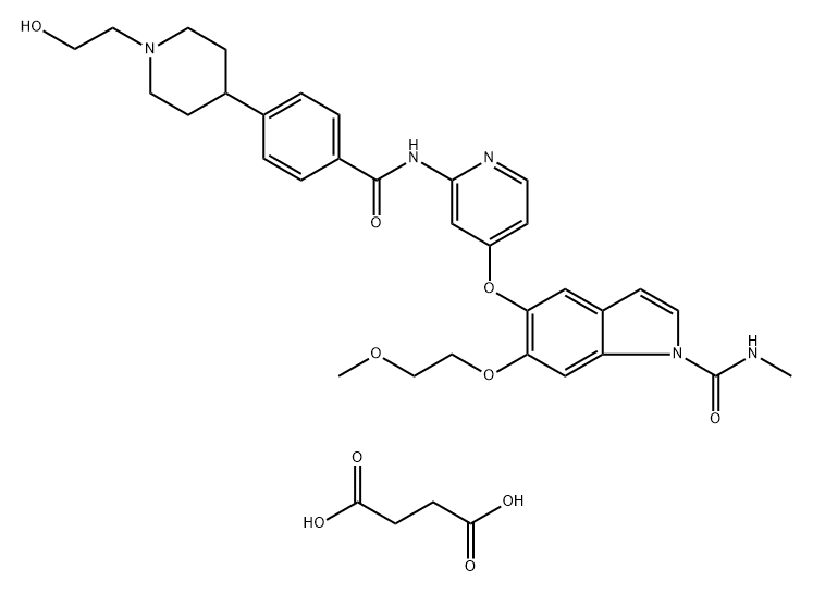 化合物 E7090 SUCCINATE 结构式