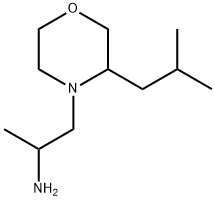 4-Morpholineethanamine, α-methyl-3-(2-methylpropyl)- 结构式