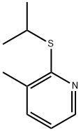 3-Methyl-2-[(1-methylethyl)thio]pyridine 结构式