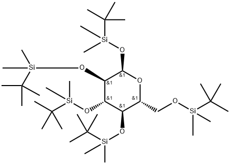 五(二甲基叔丁基硅基)甘露糖 结构式