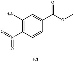methyl 3-amino-4-nitrobenzoate hydrochloride 结构式