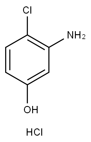3-amino-4-chlorophenol hydrochloride 结构式