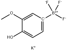 Potassium 4-hydroxy-3-methoxyphenyltrifluoroborate 结构式