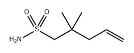 4-Pentene-1-sulfonamide, 2,2-dimethyl- 结构式