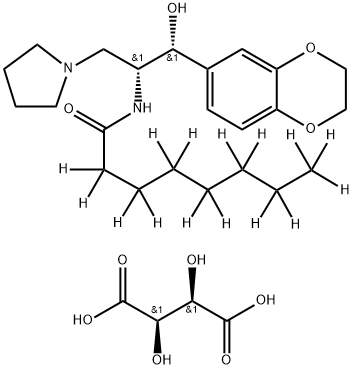 Eliglustat-d15 Tartrate 结构式