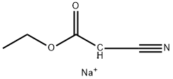 Acetic acid, 2-cyano-, ethyl ester, ion(1-), sodium salt (1:1) 结构式