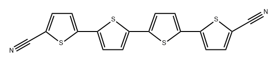 2,2':5',2'':5'',2'''-四噻吩]-5,5'''-二甲腈 结构式