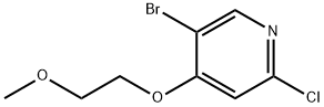 5-bromo-2-chloro-4-(2-methoxyethoxy)pyridine 结构式
