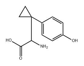 Amino-[1-(4-hydroxy-phenyl)-cyclopropyl]-acetic acid 结构式