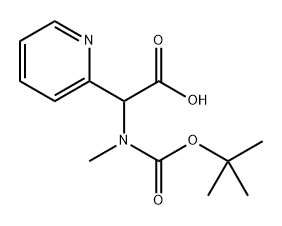 (tert-Butoxycarbonyl-methyl-amino)-pyridin-2-yl-acetic acid 结构式