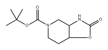 tert-butyl 2-oxo-3,3a,4,6,7,7a-hexahydrooxazolo[4,5-c]pyridine-5-carboxylate 结构式