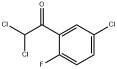 2,2-dichloro-1-(5-chloro-2-fluorophenyl)ethanone 结构式