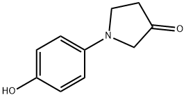 1-(4-hydroxyphenyl)pyrrolidin-3-one 结构式