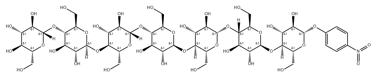 4-Nitrophenyl b-D-celloheptaoside 结构式