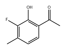 1-(3-fluoro-2-hydroxy-4-methylphenyl)ethan-1-one 结构式