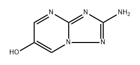 2-amino-[1,2,4]triazolo[1,5-a]pyrimidin-6-ol 结构式