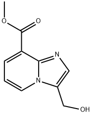 methyl 3-(hydroxymethyl)imidazo[1,2-a]pyridine-8-carboxylate 结构式