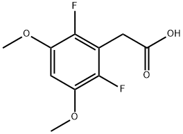 BENZENEACETIC ACID, 2,6-DIFLUORO-3,5-DIMETHOXY 结构式